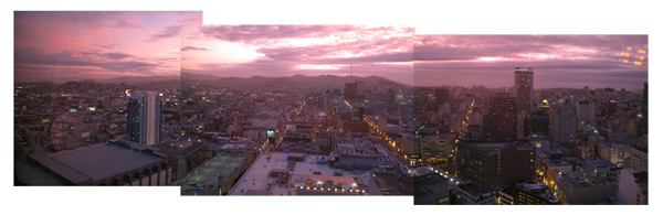 San Francisco from the roof of the Marriot Hotel, click image for full size